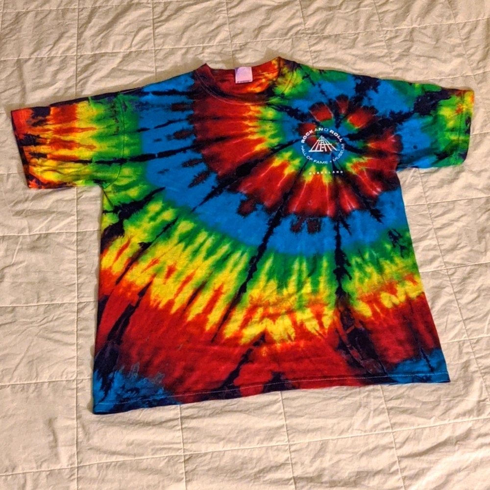 Rock and Roll Hall of Fame Museum tie dye tee